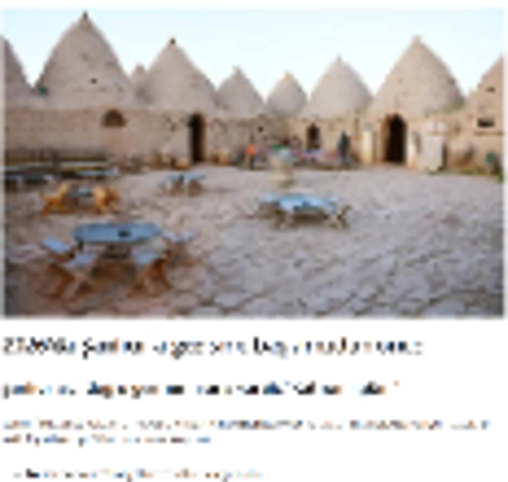 Harran kümbet evleri Şanlıurfa